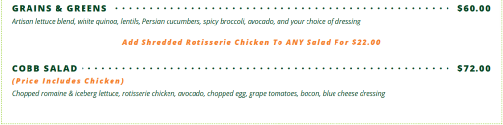 Catering for any occasion